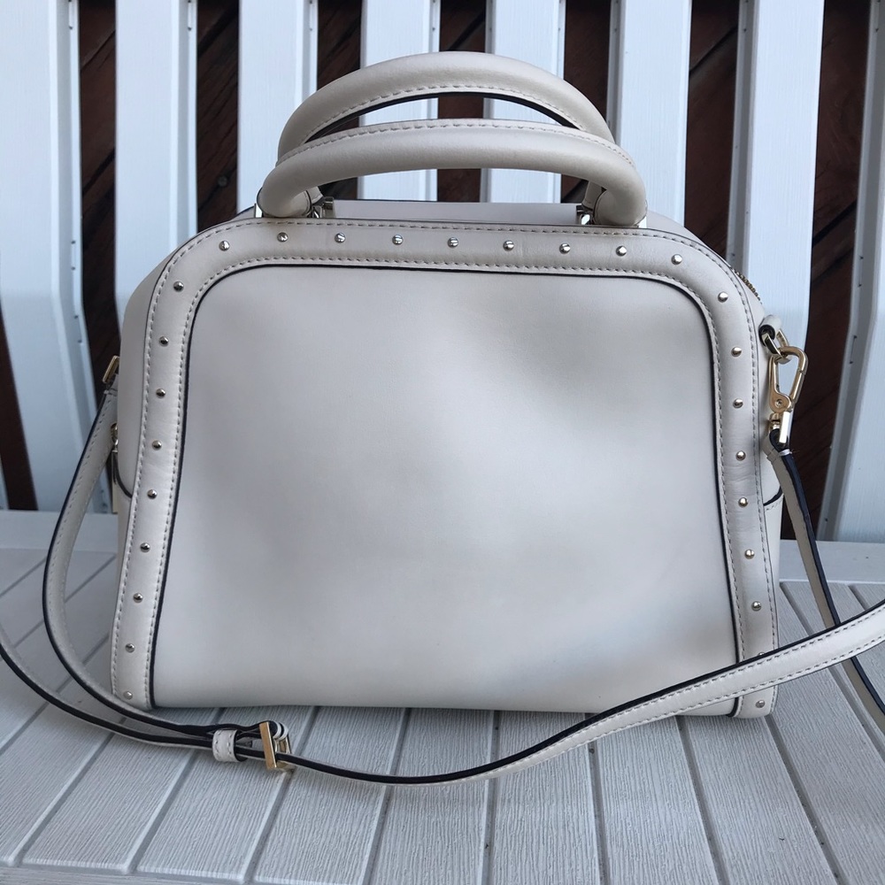 Kate Spade Cream Satchel Crossbody Purse - Picture 2 of 4